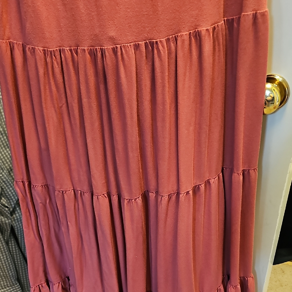 Soft Surroundings Rose Pink Sleeveless Maxi Dress - Picture 3 of 3